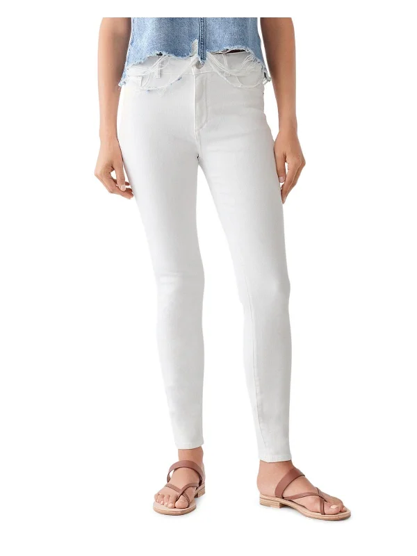 Florence Womens Denim Mid Rise Skinny Jeans