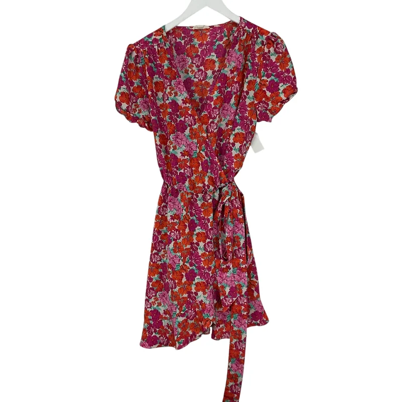 Dress Casual Short By Clothes Mentor In Floral Print, Size: L